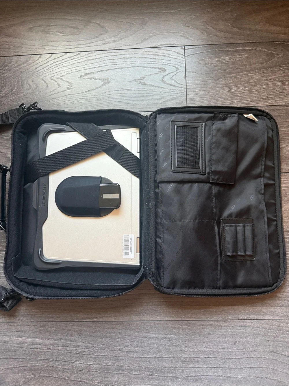 Black Professional Laptop Bag with Shoulder Strap